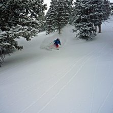 Henke njuter av &amp;quot;the Utah Pow&amp;quot; u. Foto: Robert Hortlund. &Aring;kare: Henrik &amp;quot;Henke&amp;quot; Liljeqvist.
