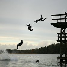 Calle tr&auml;nar p&aring; volterna inf&ouml;r vinterns utmanin. Foto: Jonas Ahlman. &Aring;kare: Calle Klockar Linder.