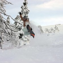 Sk&ouml;n off-pist bild. Foto: Gustav Askengren. &Aring;kare: Filip Andersson.