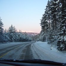 &Auml;ntligen n&auml;rmar man sig Trysil i Norge f&ouml;r att . Foto: Seth Pylad.