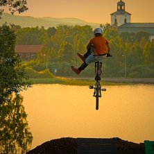 Onsdagskul i Alfta Bike Park, Marc 12 &aring;r tr&auml;nar . Foto: Kenneth Einars. &Aring;kare: Marc Lundin.