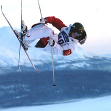 K&ouml;rde flatspin i T&auml;rna, Leo som fotar. Foto: Leo ngt. &Aring;kare: Tobias Sedlacek.