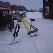 Skibike. Foto: Olle Borg.