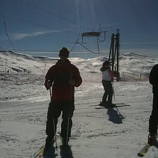 En sk&ouml;n dag med polarna i pisten!.