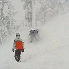 Lagoma sn&ouml;m&auml;ngder vintern 04/05 (tror jag). Foto: Erik Lundgren. &Aring;kare: Petter L&ouml;fgren, Kim Wall&eacute;n.