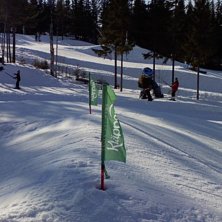 Indy grab i gr&ouml;na linen! Respect. Foto: Joacim Runfors. &Aring;kare: Isac Runfors.