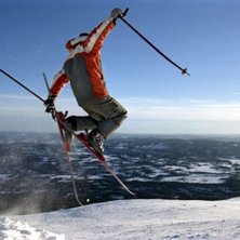 P&aring; toppen av berget.. Foto: Daniel Hjalmarson. &Aring;kare: David Carlsson.