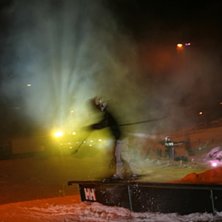 Sportlovsdisco med klart sk&ouml;nt ljus... . Foto: Henning Olsson. &Aring;kare: Joakim Nilsson.