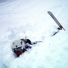 &Aring;ka skidor i meterdjup pulversn&ouml; &auml;r sv&aring;rt n&auml;r. Foto: Johan Adolfsson. &Aring;kare: Staffan Sk&ouml;n.