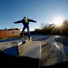 boardslide. Foto: alexander runhellen. &Aring;kare: jag.
