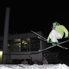 Vi byggde en corner p&aring; ett industriomr&aring;de o tog . Foto: Gustav Malmquist. &Aring;kare: Christian Hertzman.