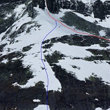 Den bl&aring;a avslutning av &aring;ket &auml;r allts&aring; skiers r. Foto: Mattias Skantz.