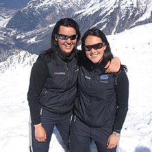 Dream team courmayeur! Maria &amp;amp; jag p&aring; pic. Foto: Mumlan.