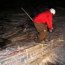 Senare p&aring; kv&auml;llen blev det rail, gillar ljuset p. Foto: hajen. &Aring;kare: Jag.