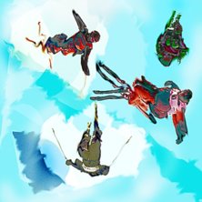 Lite photoshopade bilder p&aring; puckelpist &aring;kare i f. Foto: Agata.