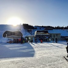 Soloppgang☀️❄
Nyter fine dager p&aring; Gautefall.