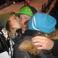 Han hade allt en h&auml;rlig kind:D Hahhaha. Foto: Pep Fujas, me and Katta:D.