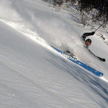 A typical powder day in my hometown mountains.. Foto: SAA. &Aring;kare: Olav Solberg.