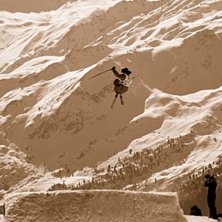 Bilden &auml;r tagen under Verbier Ride nu i Vintras. . Foto: Fredrik Werner. &Aring;kare: Niklas Kull.