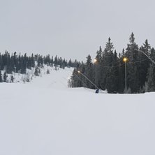 Velkommen til vinterferie hos oss! 
-1, litt t&aring;ke.
