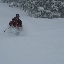 Vem trodde att b&auml;sta skiddagen 2008 skulle vara L. Foto: Eva Jansson. &Aring;kare: Martin Hanson.