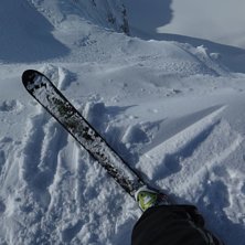 &Aring;ker du fr&aring;n sydtoppen m&aring;ste du skr&aring;a till h&ouml;. Foto: tryggve tir&eacute;n.