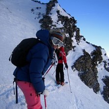 Inf&ouml;r en fantastisk dag i Courma!. Foto: My Ernevi. &Aring;kare: Italian ski instructor + my dear friend Jo!.