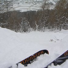 Plottar kursen mot St Anton efter 80cm puderporr. Foto: Henrik Liljenberg. &Aring;kare: Henrik Liljenberg.