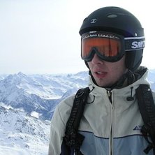 P&aring; toppen, 3200m. Foto: Kalle Gimdal. &Aring;kare: Fredrik Westman.