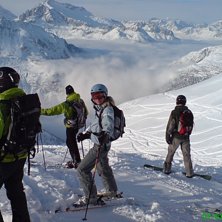 En fantastisk dag med kanonv&auml;der och bra sikt. H�. Foto: Micke Gr&ouml;nlund. &Aring;kare: Jenny, P, Jeanette, Henke.