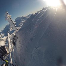 Hade min GoPro p&aring; huvudet och den tog bilder unde. Foto: Jakob Broman. &Aring;kare: Jakob Broman.