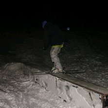 F&ouml;rsta g&aring;ngen p&aring; natur sn&ouml;. Blindside scwiss u. Foto: Mattias. &Aring;kare: August Ahlneeeeees.