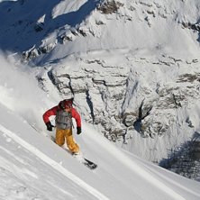 Freeriding with a veiw. Foto: Brad Masters. &Aring;kare: Laurent.