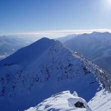 St&aring;r vid starten till offpist&aring;ket superbowl och . Foto: Eric Efraimsson.