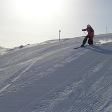 Om offpistl&auml;get &auml;r lite s&aring;d&auml;r s&aring; f&aring;r man pas. Foto: Jimmy Berglund. &Aring;kare: Michael Spendel.