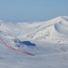 Norder Tv&auml;r&aring;klumpen &auml;r inte s&aring; bra skid&aring;kning. Foto: Mattias Skantz.