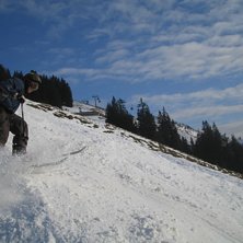 slaskig &aring;kning i slutet av dagen.. Foto: Oscar T (jag). &Aring;kare: Anton T.
