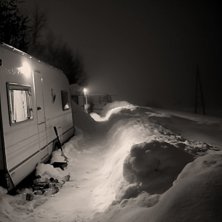 En mys kv&auml;ll. Foto: Nicklas Holmberg. &Aring;kare: 2st grymma husvagnar.