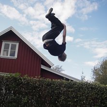En till backflip.. Foto: Benjamin Claesson. &Aring;kare: M&aring;ns Claesson.