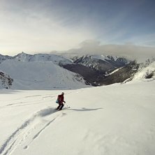 5 timmar senare f&aring;r vi ett &aring;k p&aring; 1300 fallh&ouml;jd. Foto: Jesper Peters&eacute;n. &Aring;kare: Tobias Andersson.