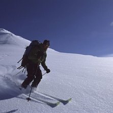 Nuuk Backcountry. Rar sne.. Foto: Lars Thorslund. &Aring;kare: Christian Helweg.