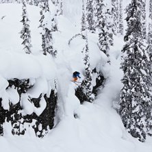 Blanket Glacier Chalet utanf&ouml;r Revelstoke bjuder . Foto: Viktor Sundvall. &Aring;kare: Conrad Yarmoloy.