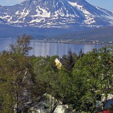 Utsikt fr&aring;n jobbet s&ouml;derut mot Malangenhalv&ouml;n. . Foto: Bj&ouml;rn Biller.