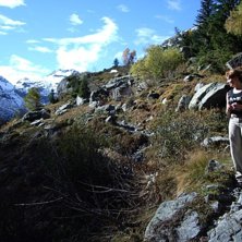 P&aring; en liten hike strax utanf&ouml;r cham..... Foto: Dusan. &Aring;kare: Carro Holmqvist.
