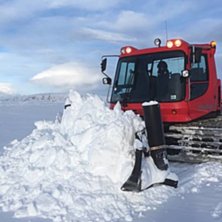 Nysn&oslash;
Endelig fikk vi nesten 20 cm nysn&oslash;, og det.