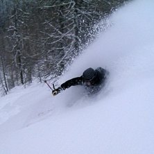 Det hade sn&ouml;at lite.... Foto: Johan Hellman. &Aring;kare: Kristian Lidin.