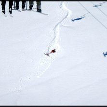 Liften har precis &ouml;ppnat 80 cm fluff.. Det har sn. Foto: Petteri Koste. &Aring;kare: ok&auml;nd.
