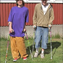 Jag och min trogne vapendragare Johan olsson stolt. Foto: Ann Brask. &Aring;kare: Jeppenator och Johan Olsson.