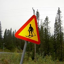 varning f&ouml;r skid&aring;kare. Foto: anton (jag). &Aring;kare: bosse.