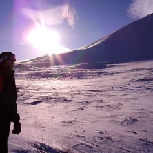 Strax nedanf&ouml;r Nuolja. Foto: Gorm Haraldson. &Aring;kare: Viktor Stefansson.